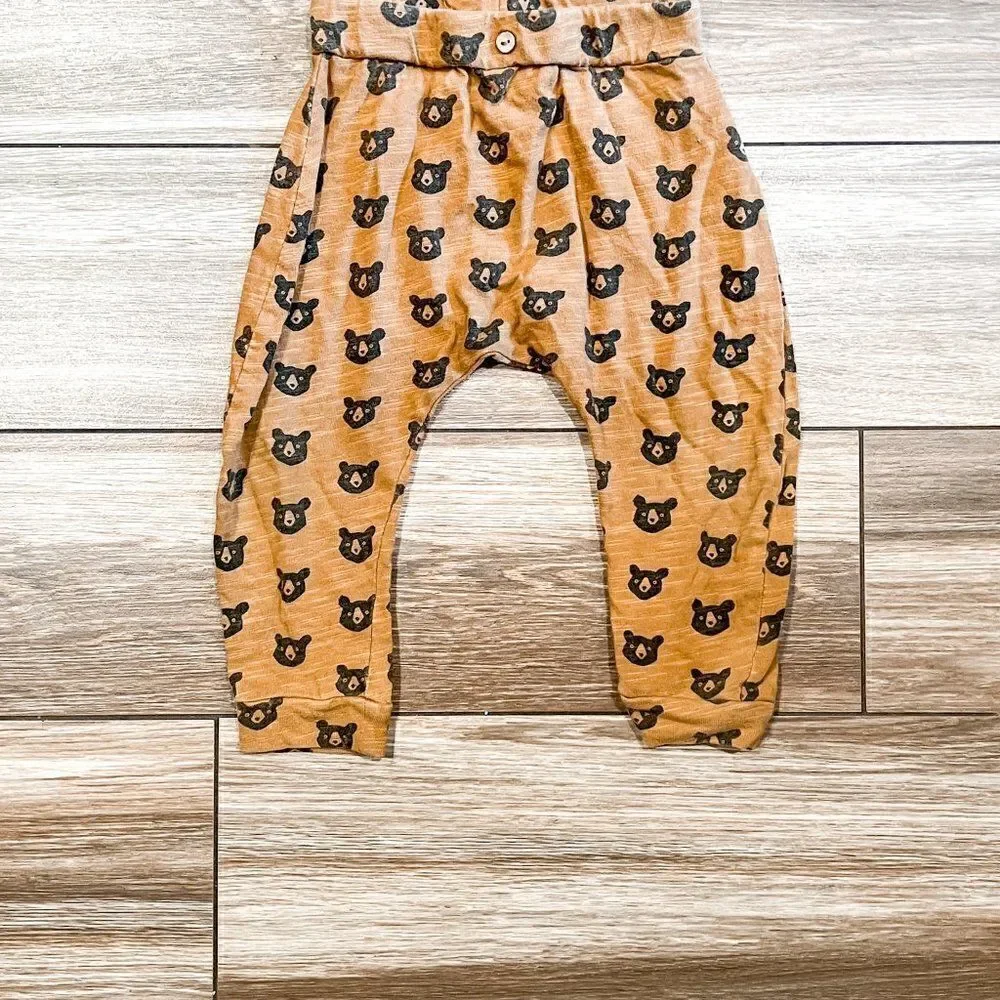 Rylee + Cru Black Bears Top and Pant Set, Size 12-18M